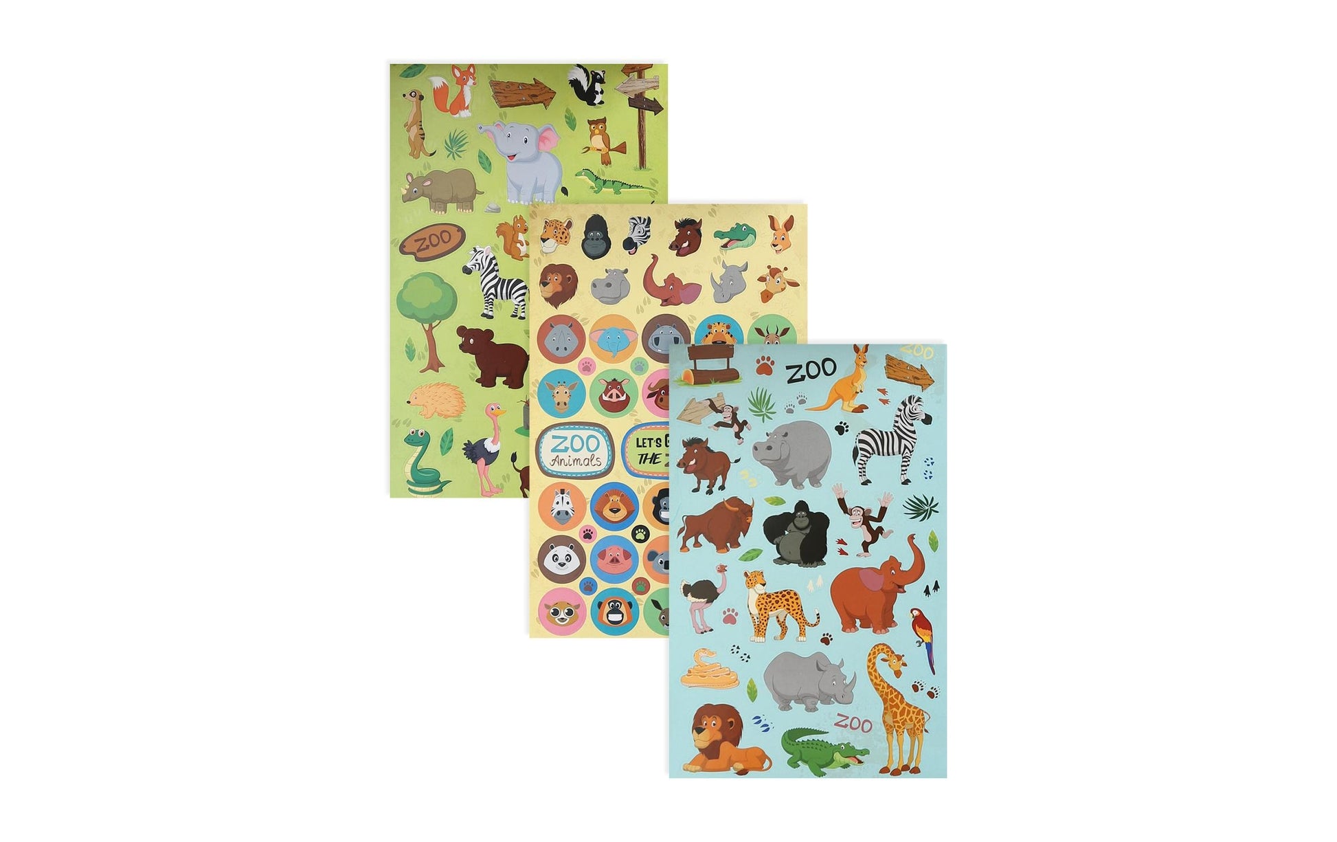 I am Creative Stickerbuch Zoo, 6 Seiten, 250 Stk