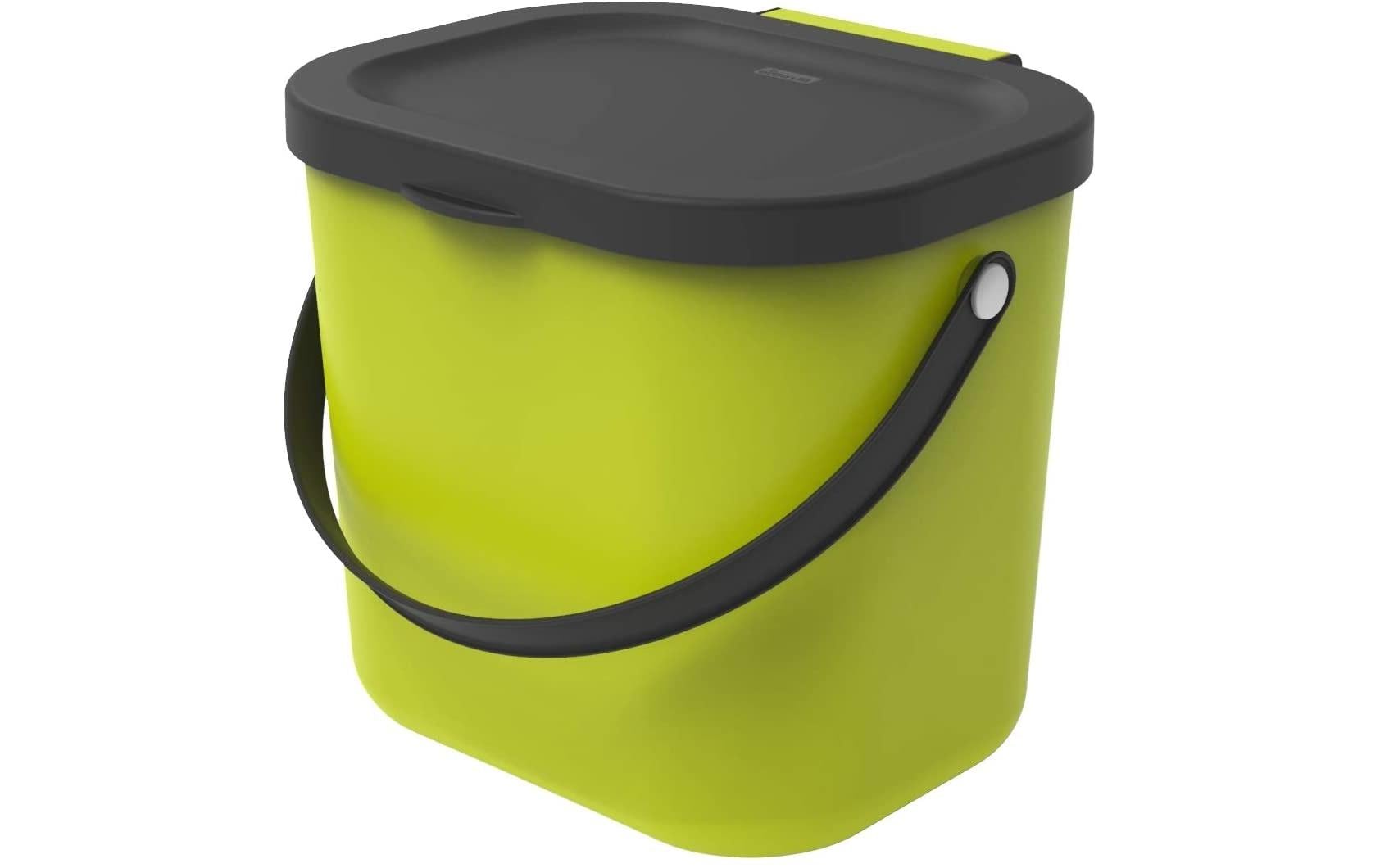 Rotho Recyclingbox Albula – 6 l – Kunststoff, rund – hellgrün
