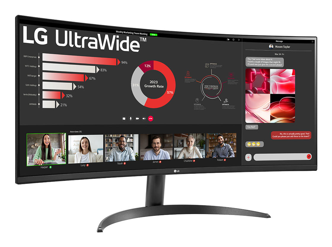LG 34WR50QK-B – Monitor, 34", Schwarz