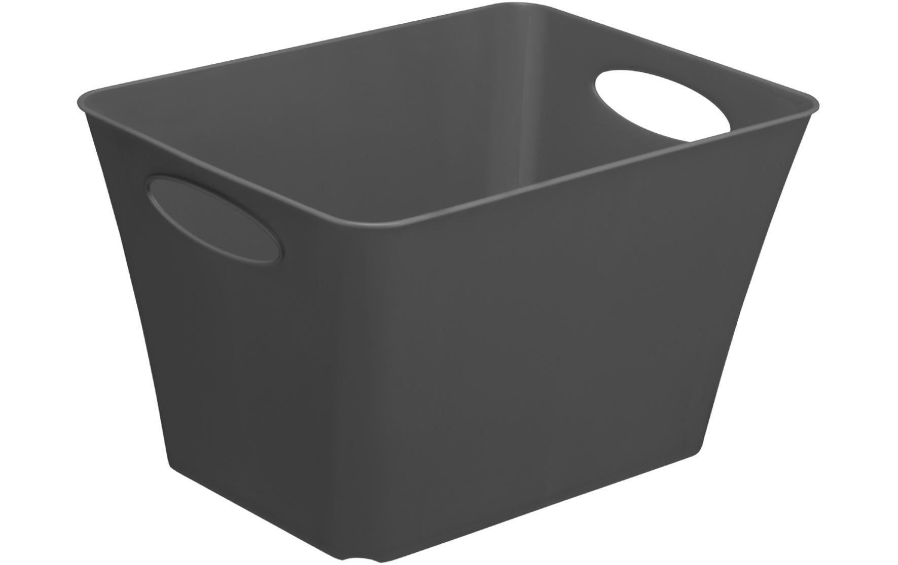 Rotho Aufbewahrungsbox Living – Kunststoff, Anthrazit, 32,1 × 26 × 43,1 cm