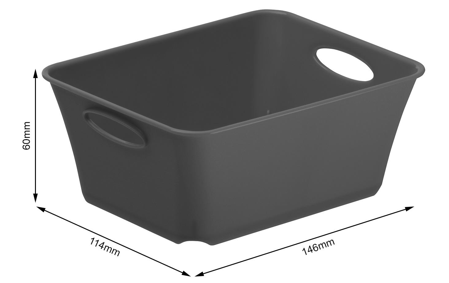 Rotho Aufbewahrungsbox – für Format C7 – 114 × 60 × 146 mm