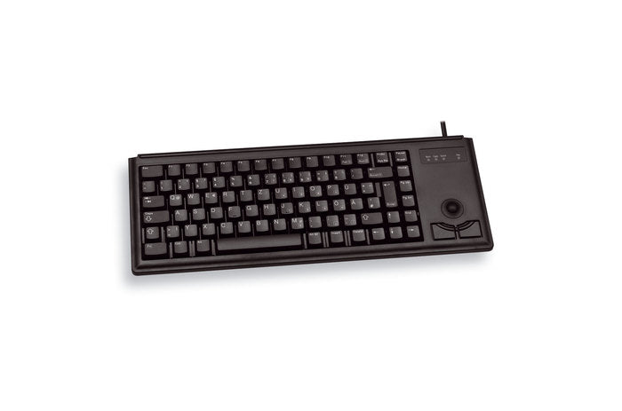 CHERRY G84-4400 – Tastatur, kabelgebunden (PS/2), UK-Layout (EN), mit Trackball, schwarz
