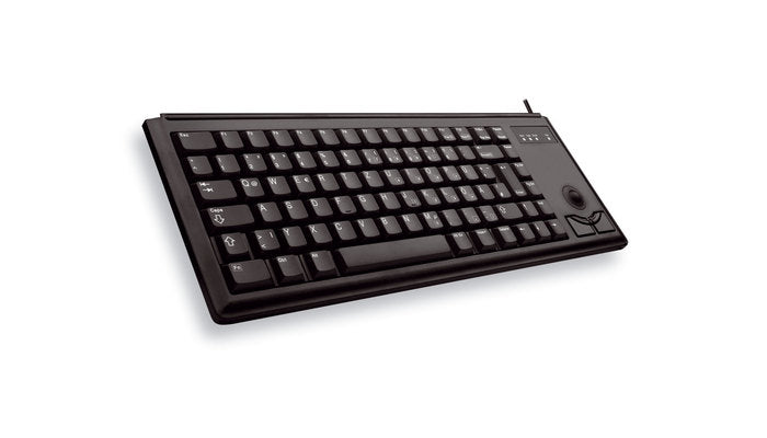 CHERRY G84-4420 – Tastatur, kabelgebunden (USB), US-Layout (EN), mit Trackball, schwarz