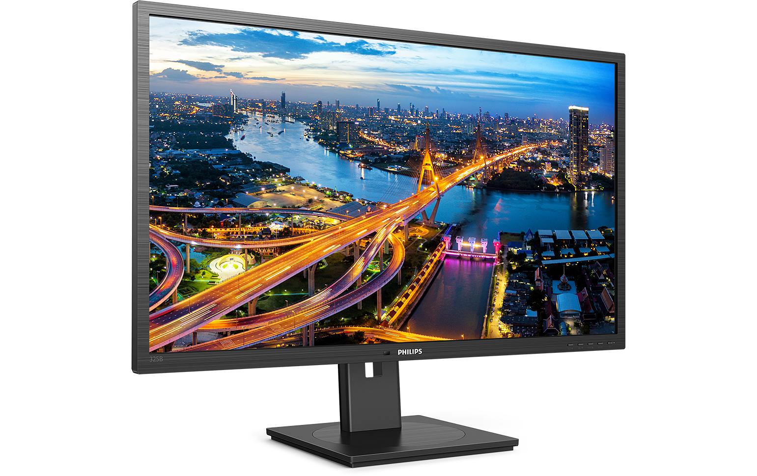 Philips 325B1L/00 – Monitor, 31,5", IPS, 75 Hz, 250 cd/m², USB-C, Lautsprecher, VESA 100 × 100, Schwarz