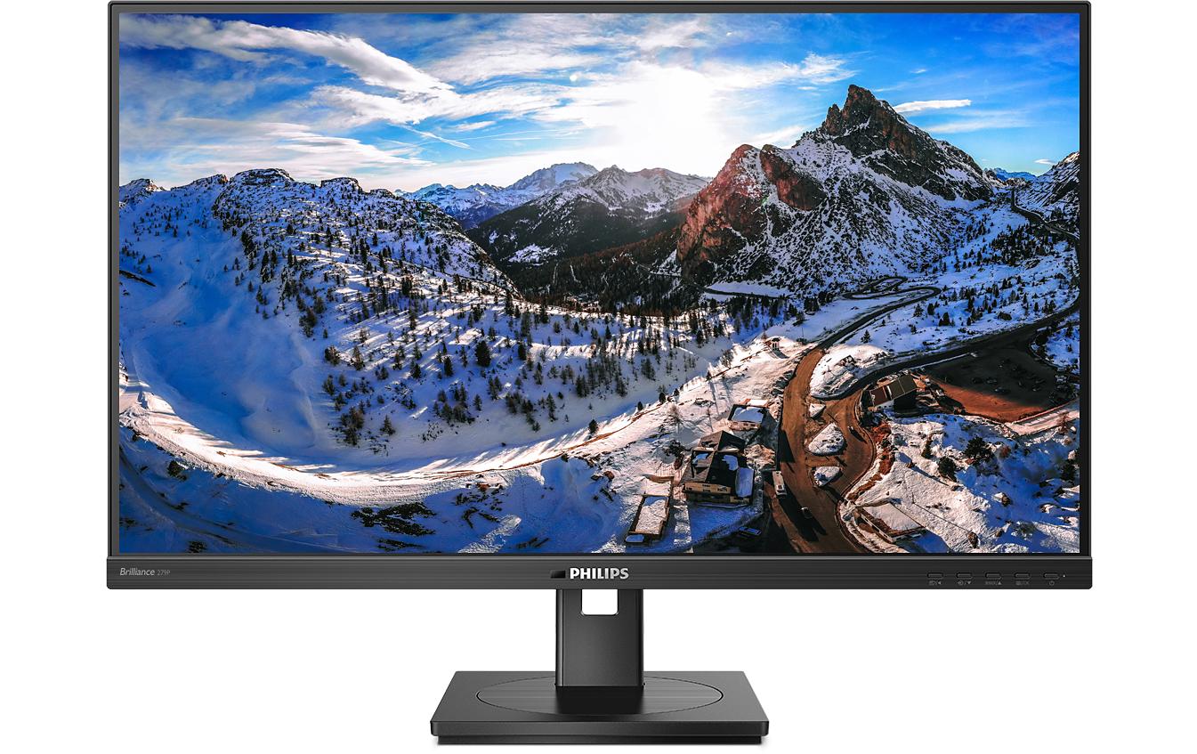 Philips 279P1/00 – Monitor, 27", IPS, 60 Hz, 350 cd/m², USB-C, Adaptive Sync, VESA 100 × 100, Schwarz