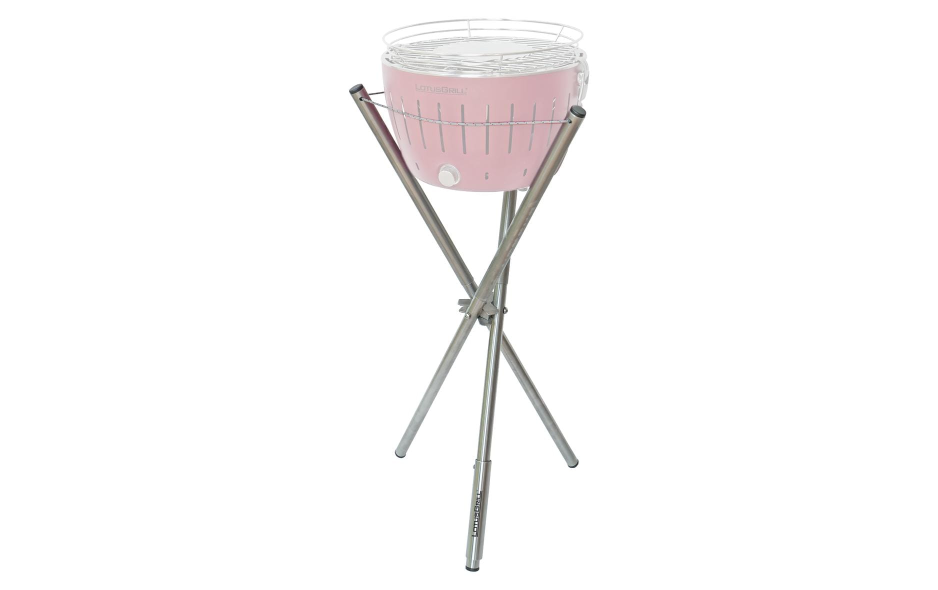 LotusGrill Grillständer – 82 cm, Silber – für Small, Original und XL
