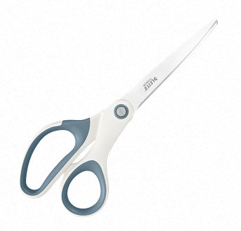 Leitz Universalschere WOW – titanbeschichtet, für Rechts- und Linkshänder, spitz, Softgrip, Kunststoff, weiss