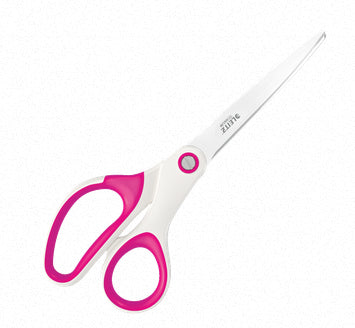 Leitz Universalschere – titanbeschichtet, für Rechts- und Linkshänder, spitz, Softgrip, Kunststoff, pink