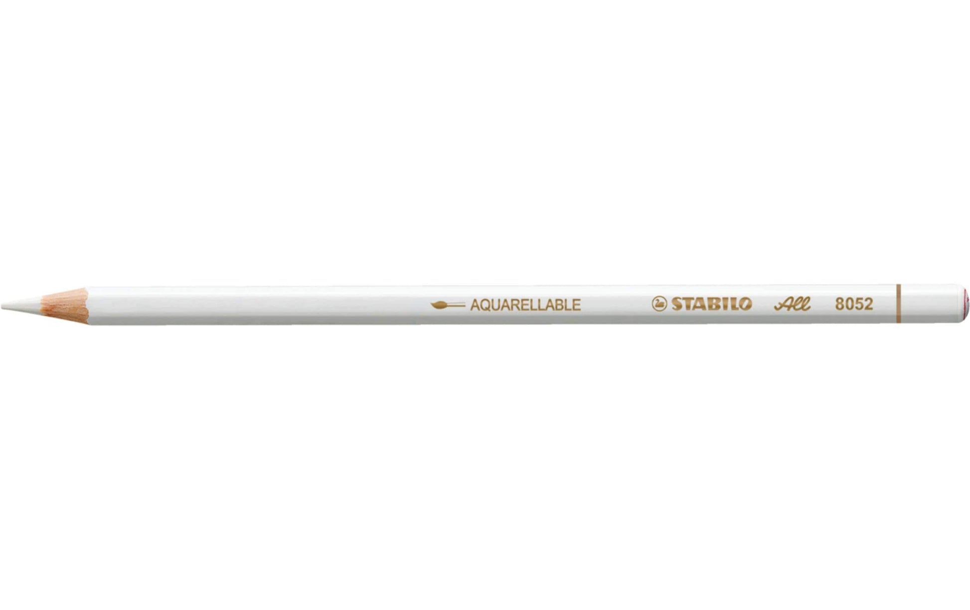 STABILO Non-Permanent-Marker Spezialstift All – Rundspitze – Weiss – wasservermalbar