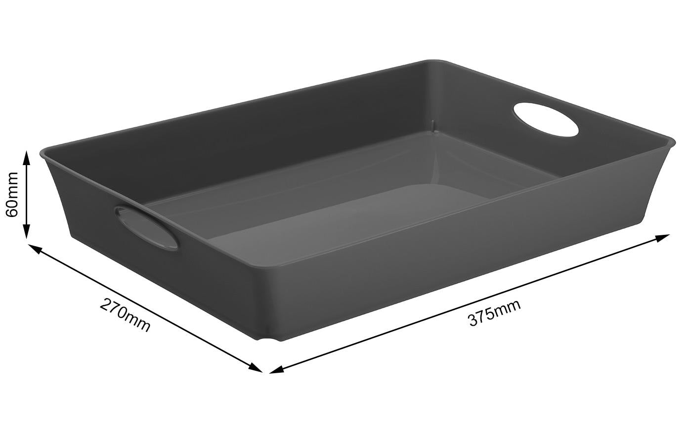 Rotho Aufbewahrungsbox Living – für Format C4 – 270 × 60 × 375 mm