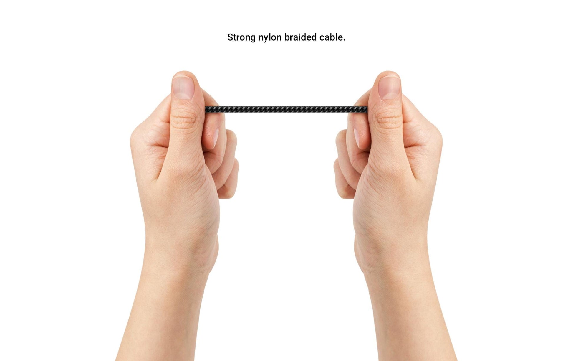 DeleyCON Kabel – USB-C auf Lightning 1 m, MFi zertifiziert, geflochten, Schwarz – für iPhone/iPad