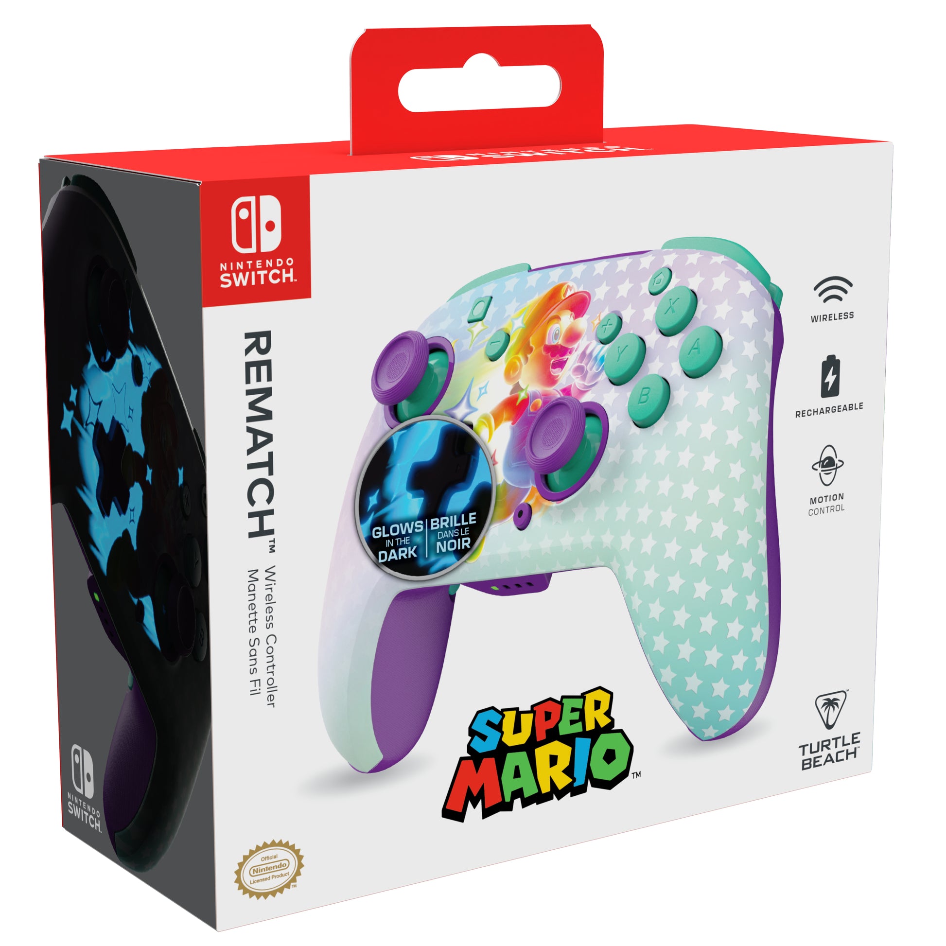 Turtle Beach Rematch (TBC810195) – Gamepad – Bluetooth, USB (Typ-C) – Mehrfarbig, für Nintendo Switch