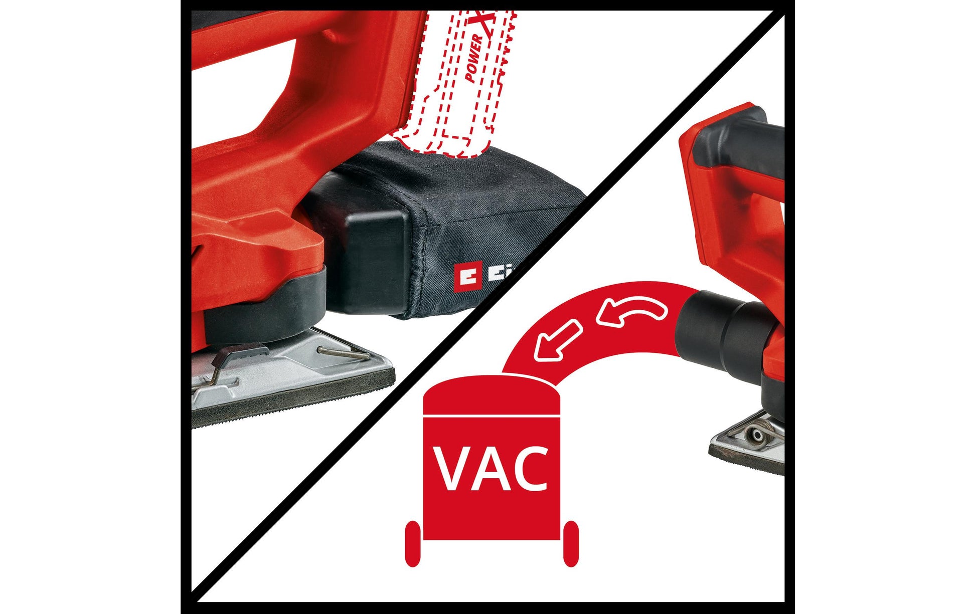 Einhell Akku-Schwingschleifer TC-OS18/230 – 18 V (Power X-Change) – Micro-Klettverschluss, Ø 230 mm – Solo