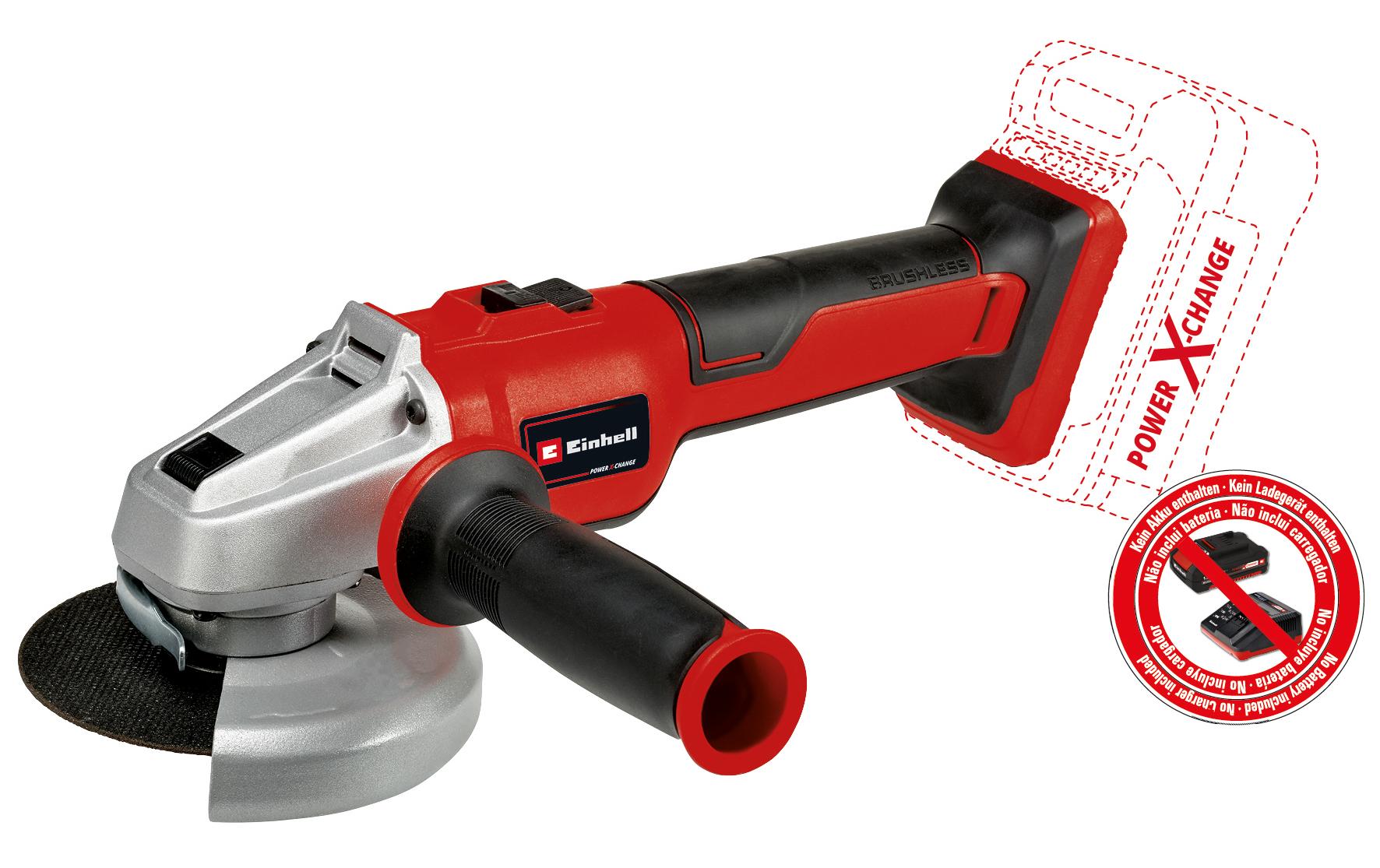 Einhell professional Einhell Winkelschleifer AXXIO 18/125 Q – 18 V (Power X-Change) – Ø 125 mm – Solo – Quick-Fix