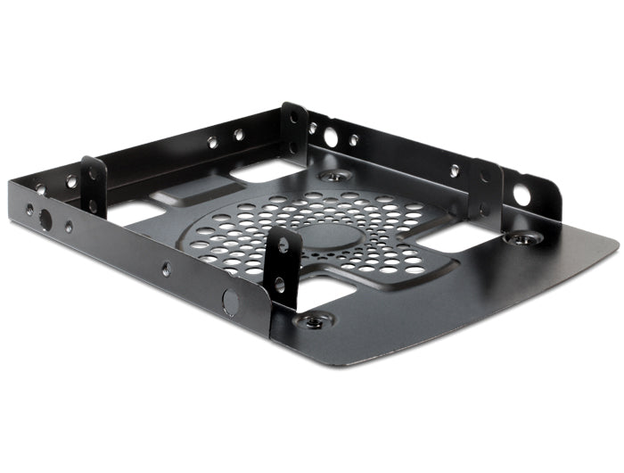 Delock Einbaurahmen 2× 2,5" in 3,5" – SATA mit Strom, Schwarz
