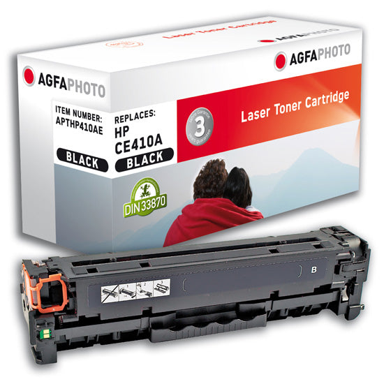 AgfaPhoto Toner CE410A – schwarz, 2200 Seiten – für HP LaserJet Pro 300 M351a/M375nw/400 M451 und andere