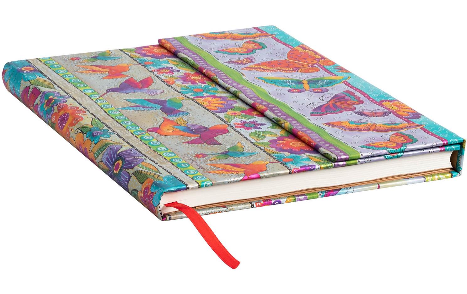 Paperblanks Notizbuch, 180 × 230 mm, liniert, Fadenheftung, Hardcover, 144 Seiten – mehrfarbig