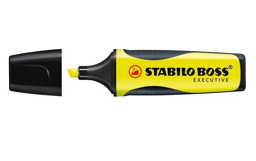 STABILO BOSS Textmarker Gelb – Keilspitze, 2–5 mm