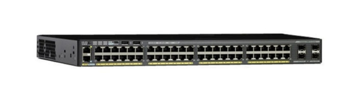 Cisco Catalyst C2960X48FPDL – Managed L2 Switch – 48× 1G, 2× SFP+, PoE+, PoE-Budget 740 W, 19", 1U
