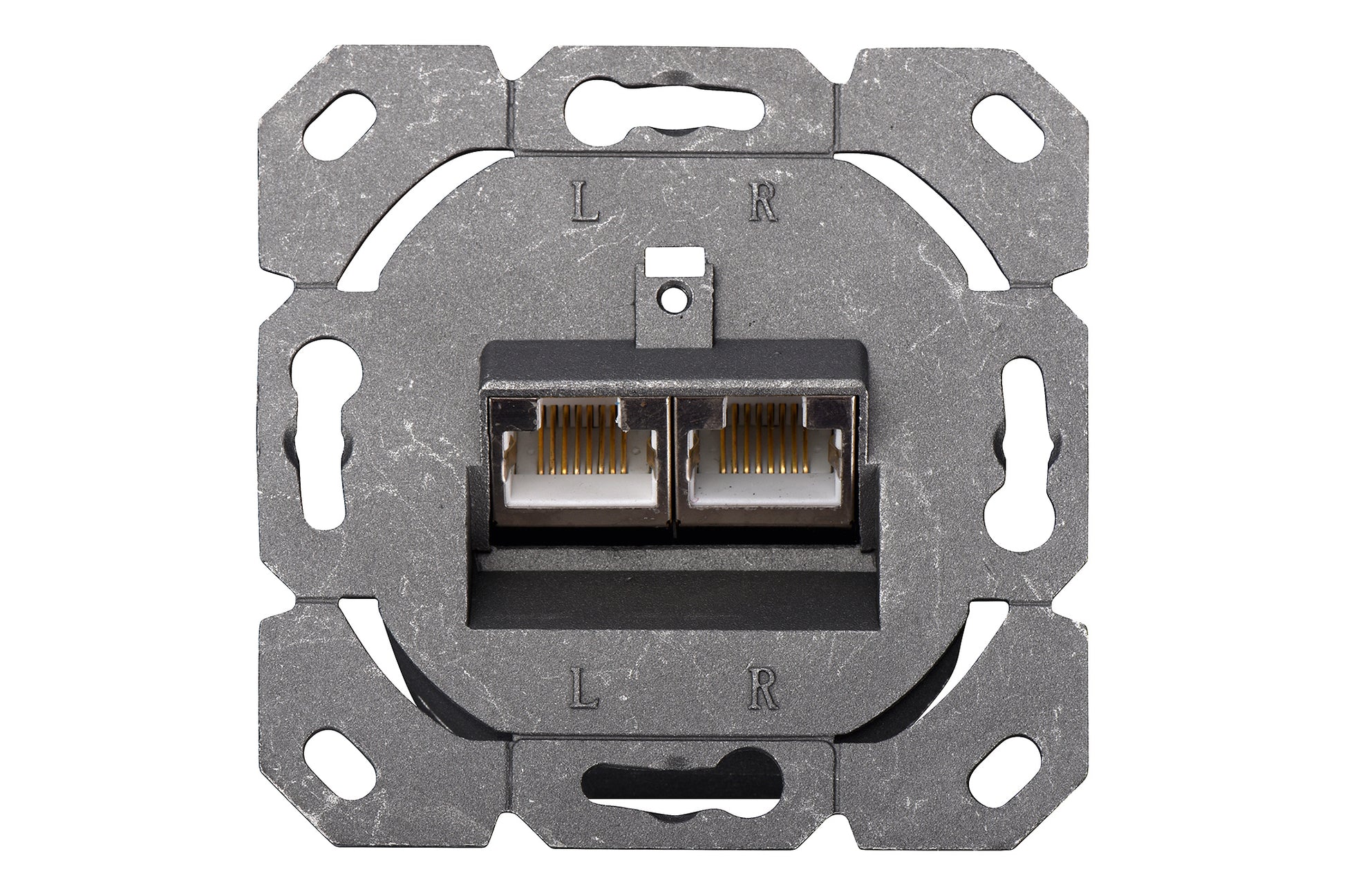 Digitus Datendose CAT6 – 2× RJ‑45, Unterputz, 80×80 mm, Weiss