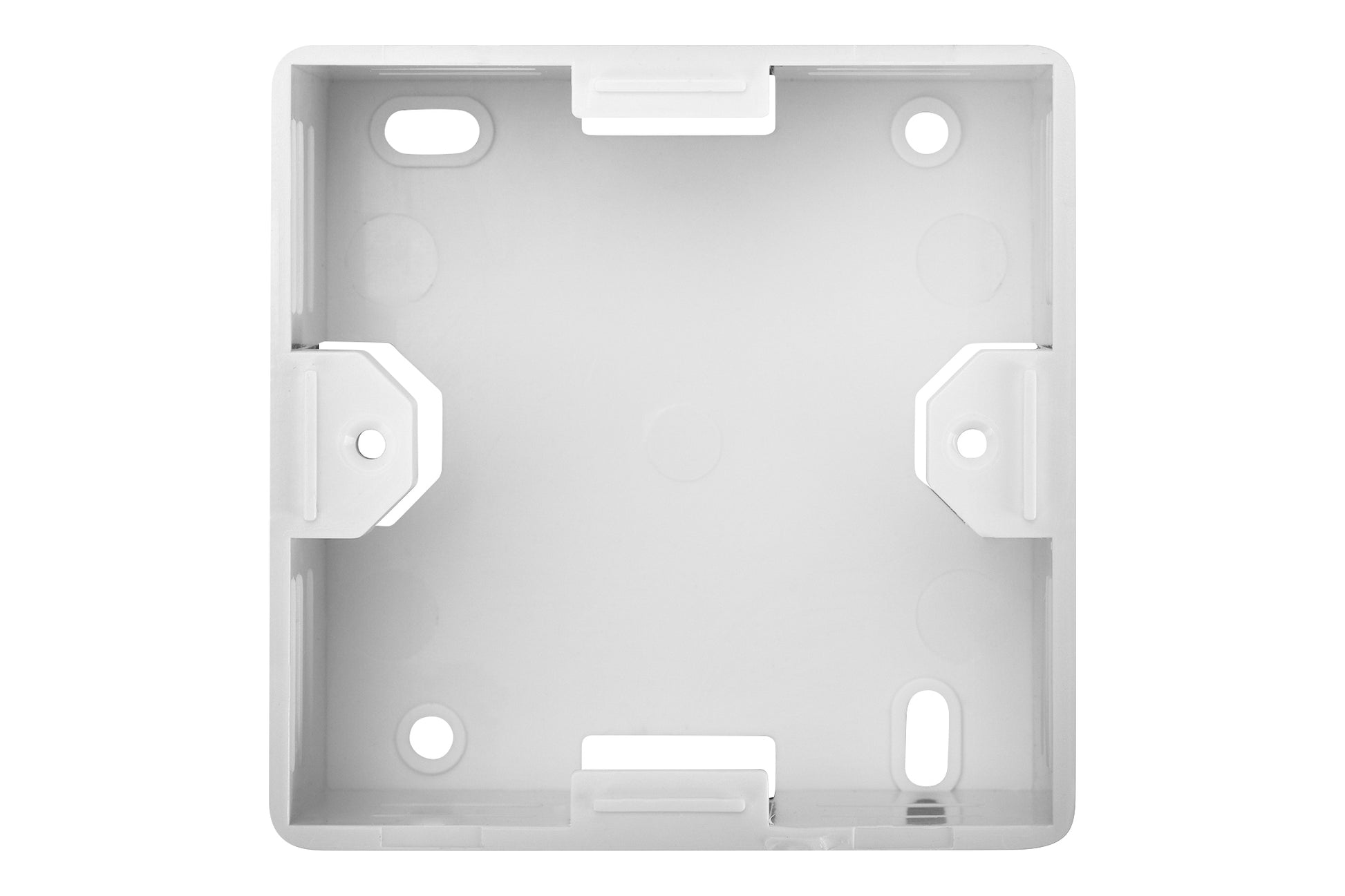 Digitus Aufputz-Datendose – Cat6, geschirmt, 2× RJ-45, 80×80 mm, Weiss