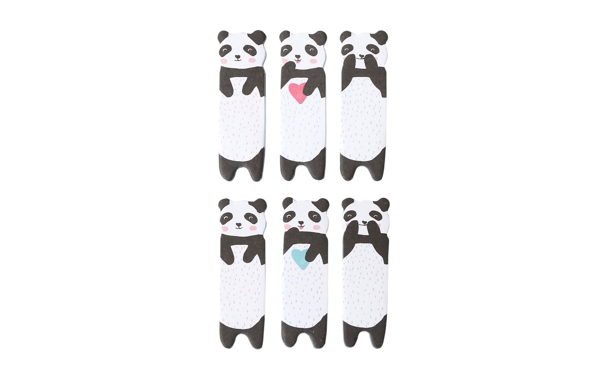 I am Creative Motiv-Haftnotizen Panda – 15 × 55 mm – mehrfarbig, 20 Blatt/Block