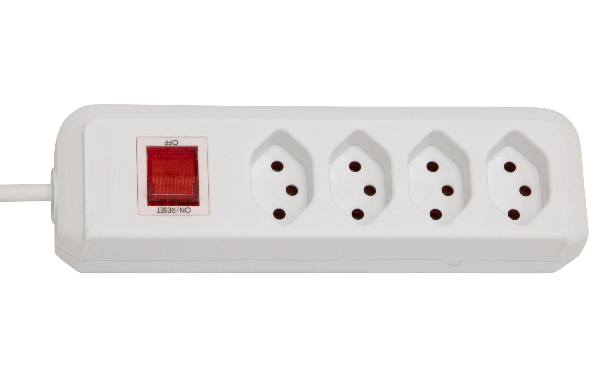 Brennenstuhl cleverLINE Steckdosenleiste, 4×T13, mit Schalter, 1,5 m, Eingang T12 – weiss