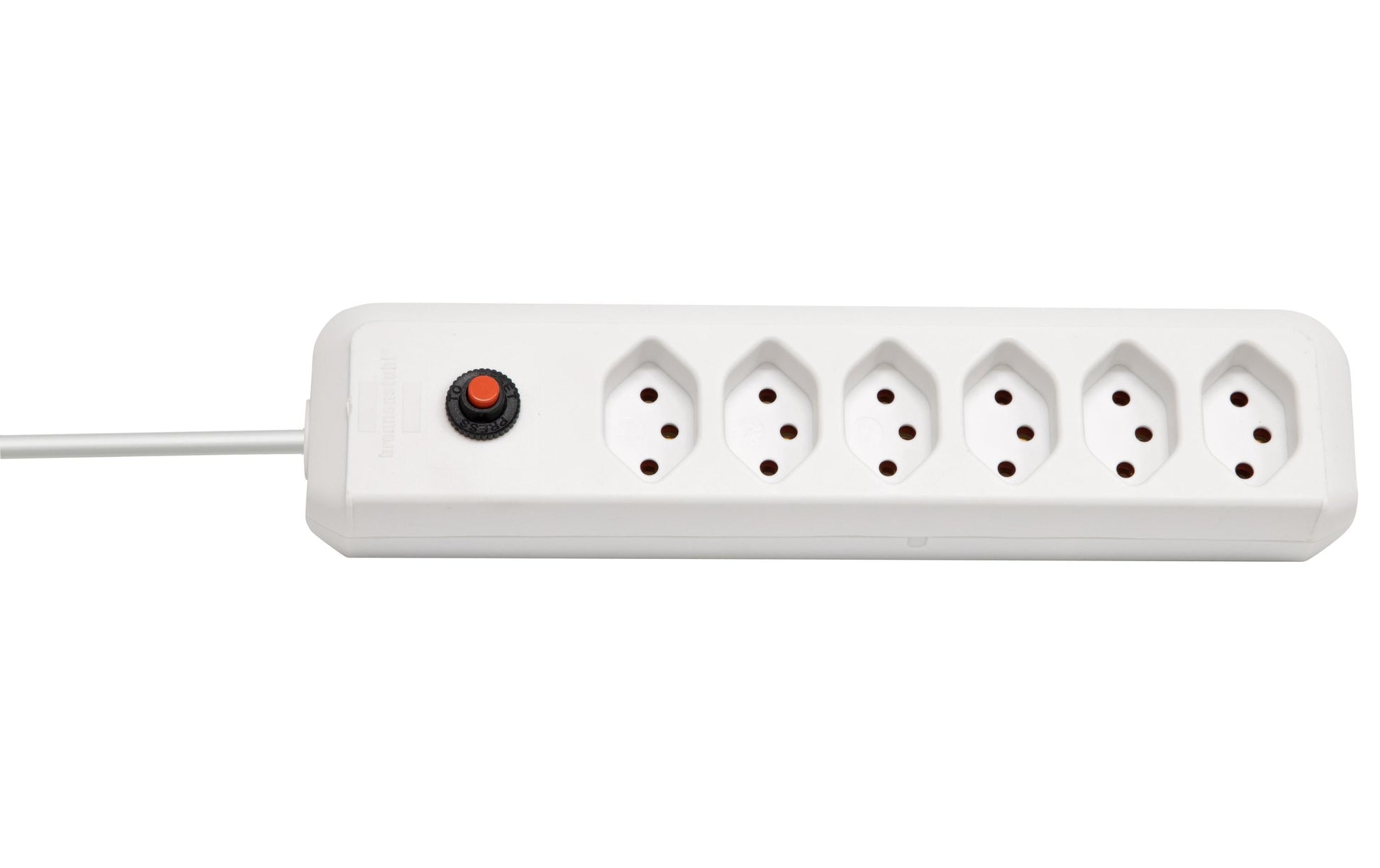 Brennenstuhl cleverLINE Steckdosenleiste, 6×T13, 1,5 m, Eingang T12 – weiss