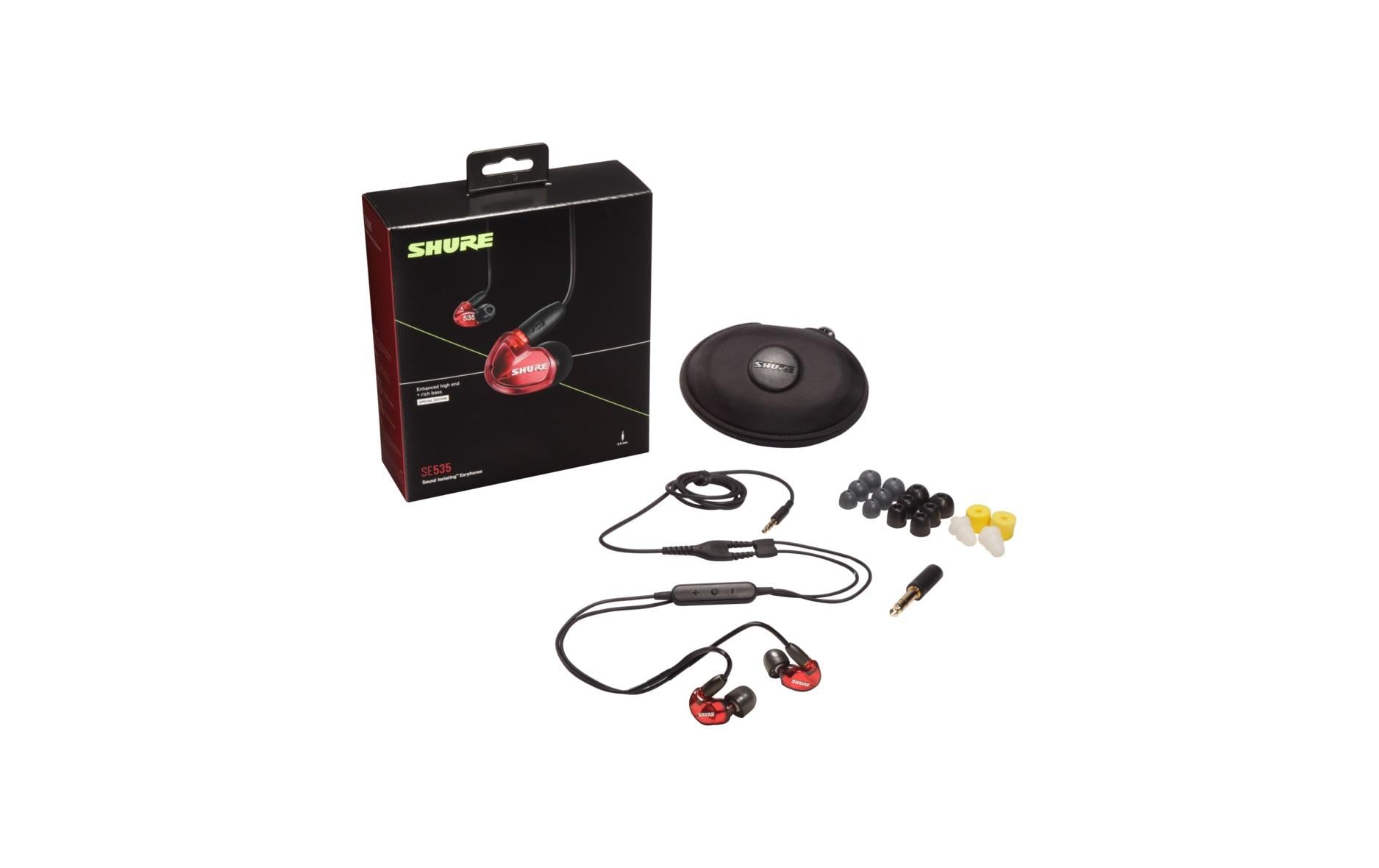 Shure SE535LTD-EFS – In-Ear Kopfhörer – Kabelgebunden, Sound-Isolating, Bühnen-Monitoring – Rot