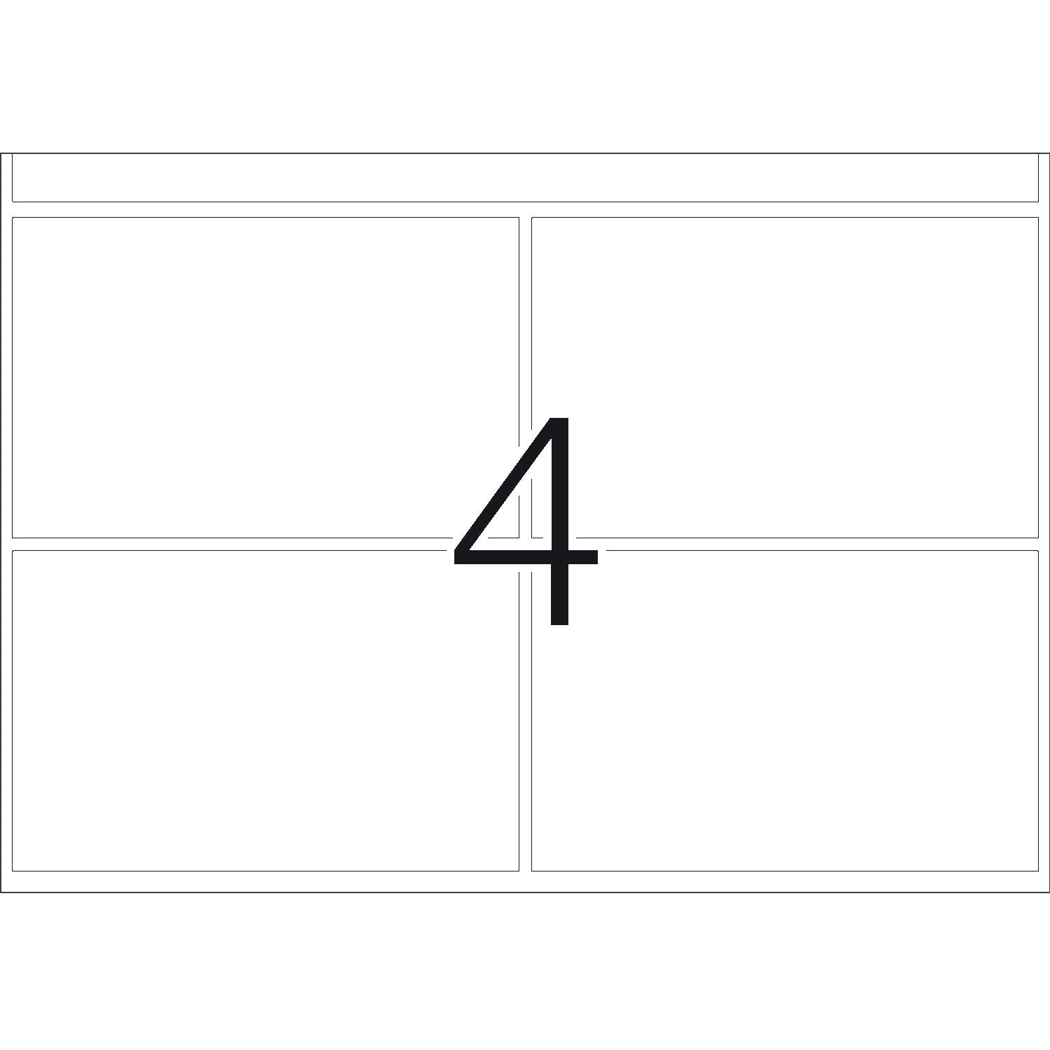 HERMA Haftetiketten – rechteckig 52 × 82 mm, permanent, weiss, DP1, 252 Blatt (1'000 Stk.)