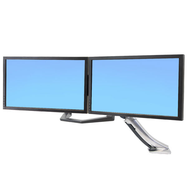 Ergotron Monitorhalterung, Dual, bis 26", VESA 75 × 75/100 × 100 mm, 16,3 kg, inkl. Griff