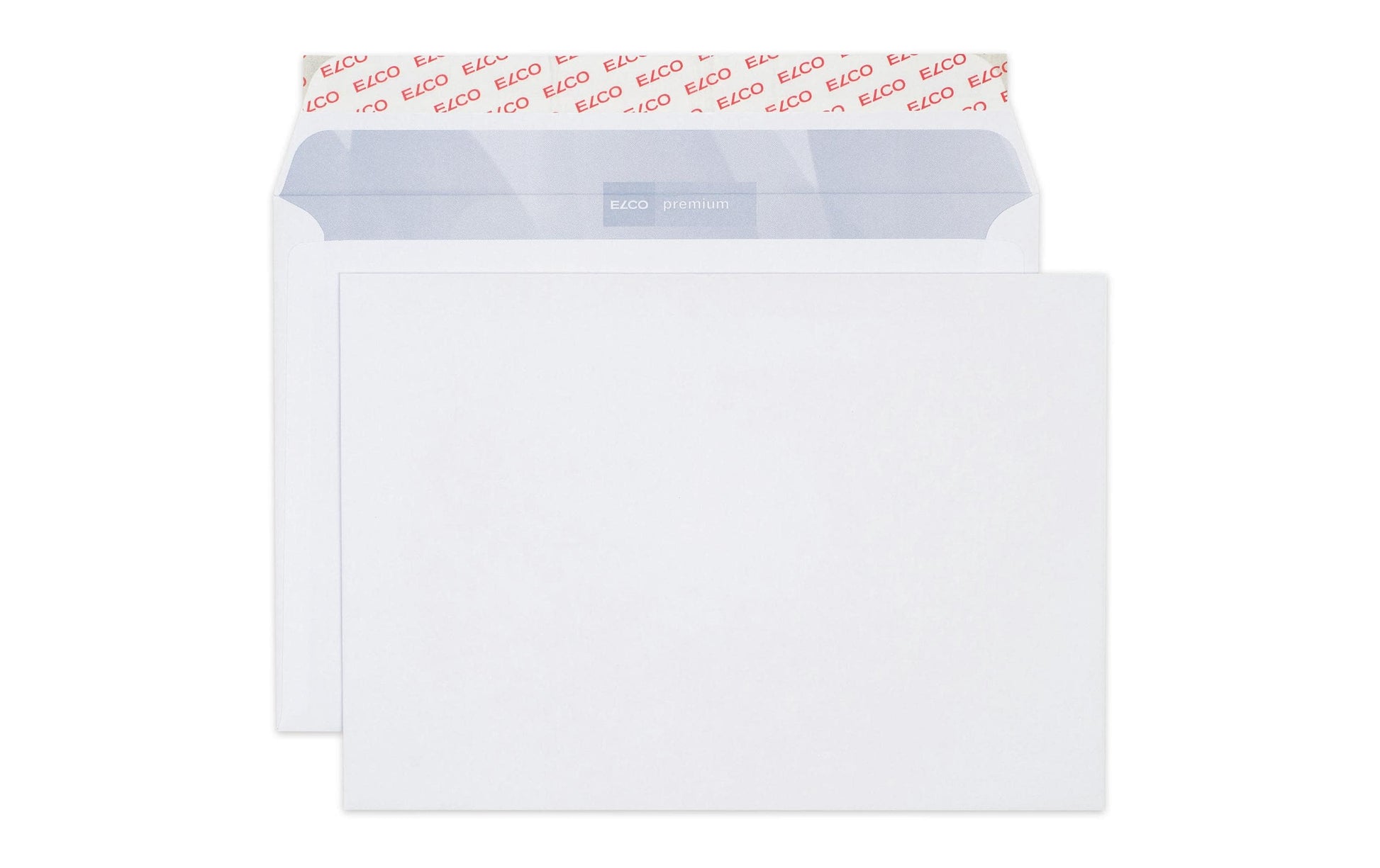 ELCO Couvert B5 (250 × 176 mm), ohne Fenster, selbstklebend (Optifix), hochweiss, 100 g/m² – 500 Stk.