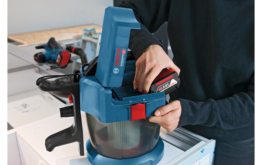 Bosch Professioneller Nass-/Trockensauger GAS 18V-10L CLC – 18 V (AMPShare) – Solo – HEPA