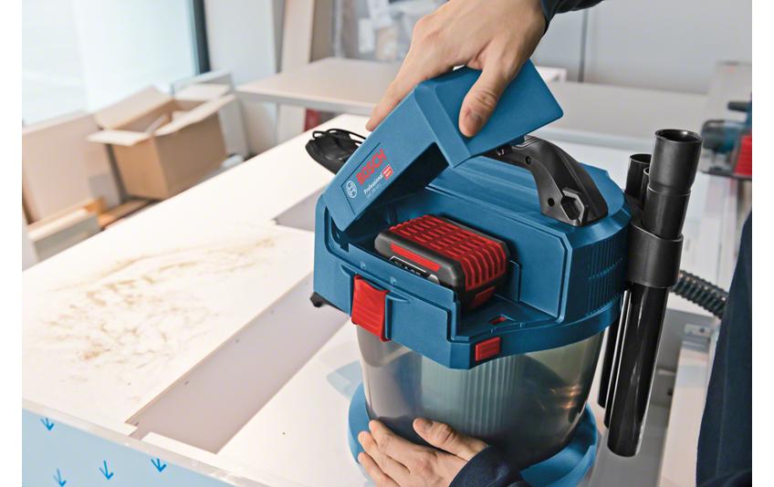 Bosch Professioneller Nass-/Trockensauger GAS 18V-10L CLC – 18 V (AMPShare) – Solo – HEPA