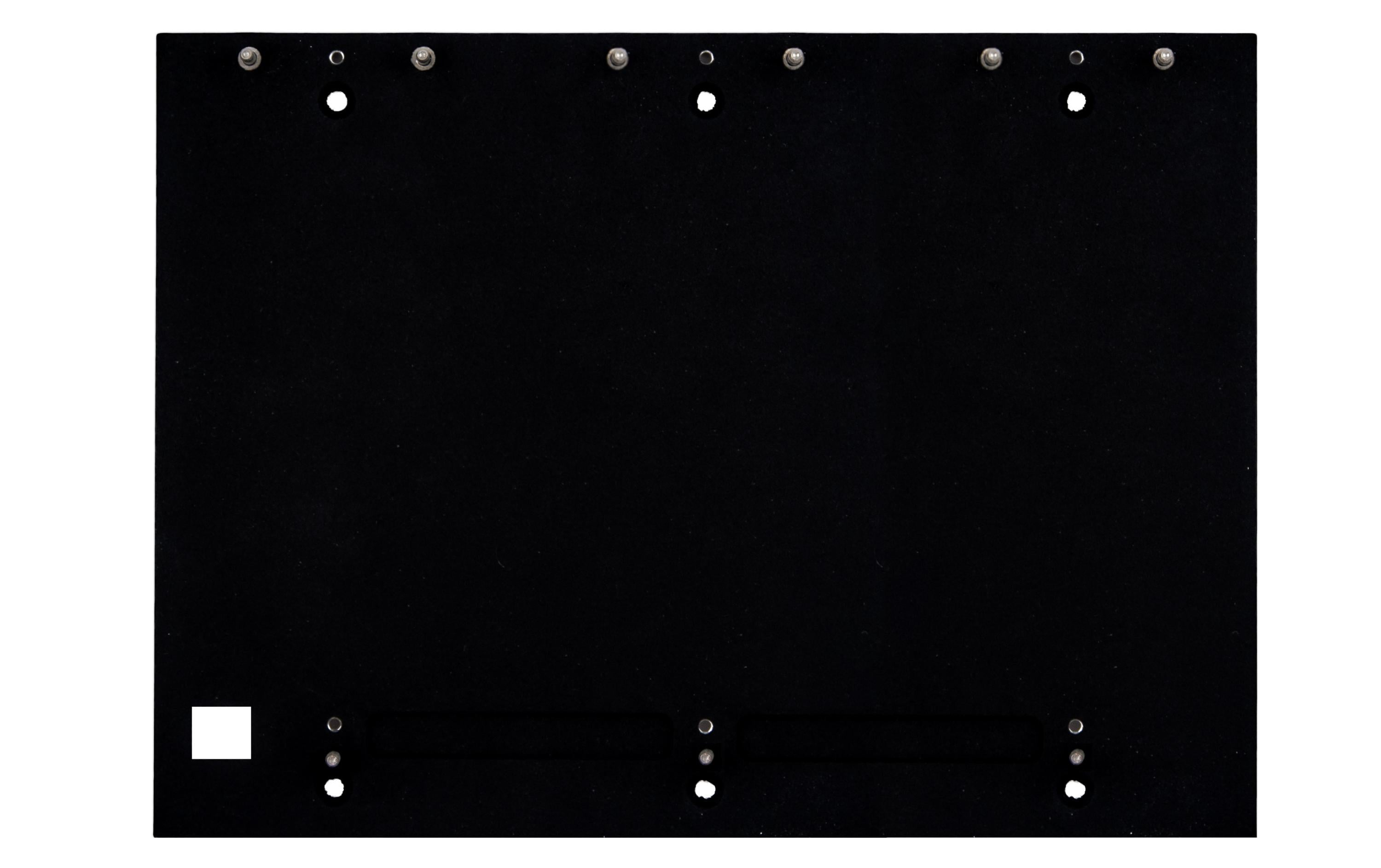 2N IP Verso Montageplatte – 3 × 2 Module, Schwarz