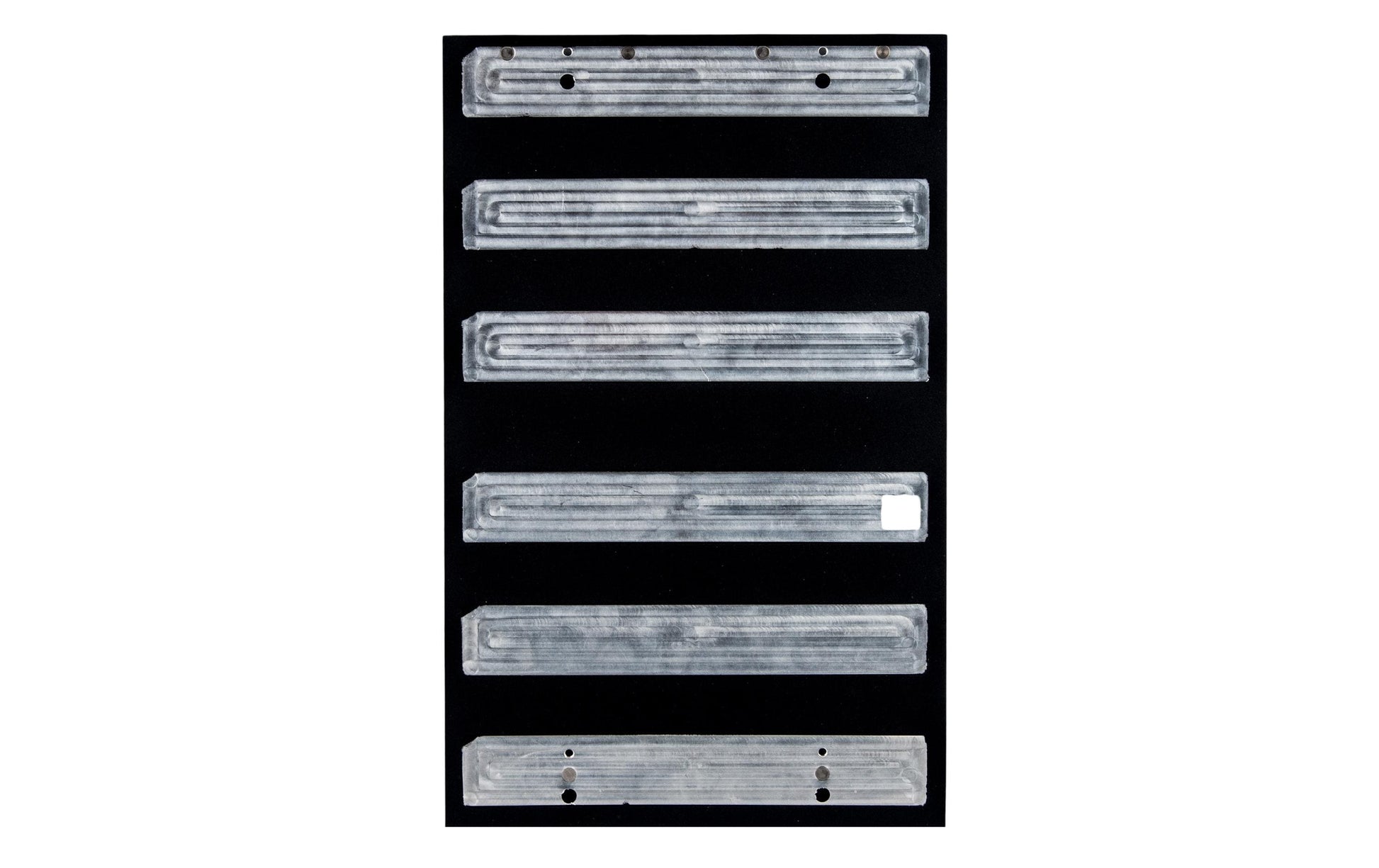2N Montagerahmen IP Verso 2 × 3 Module – 214 × 4 × 340 mm, schwarz