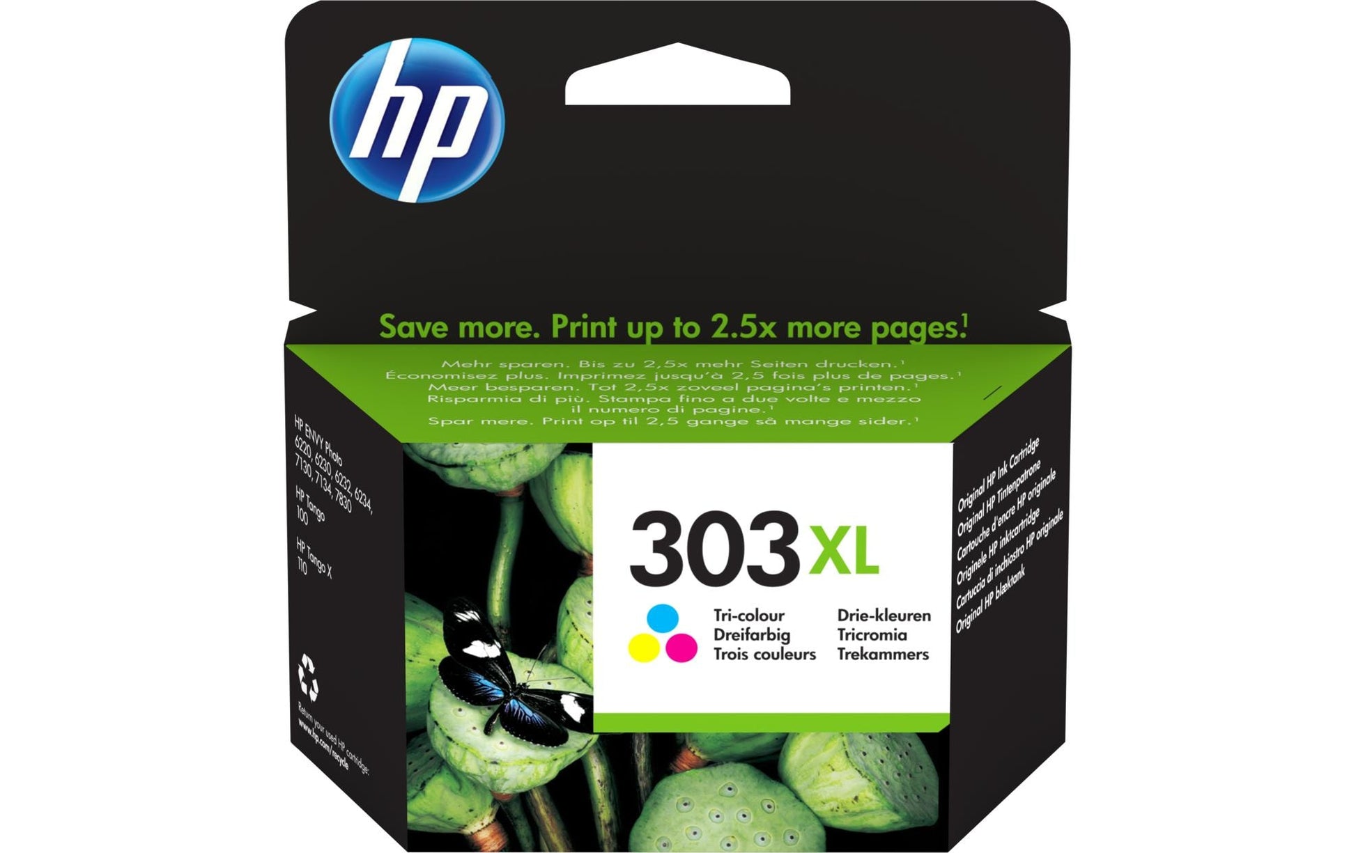 HP Tintenpatrone 303XL, Farbe, XL, 415 Seiten