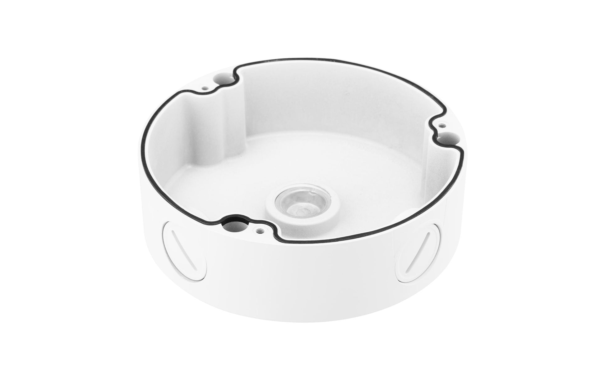 Hanwha SBV-136BW Anschlussbox – Aluminium, Ø 136 × 40 mm – für QNV-8080R, QNV-6082R – Weiss