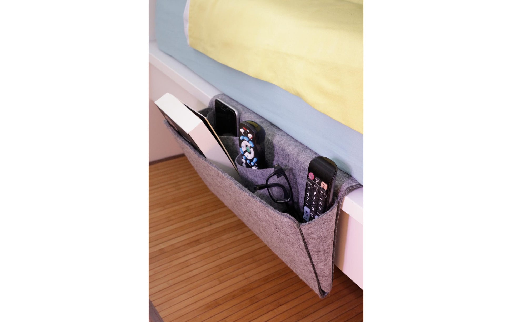 Kikkerland Aufbewahrungstasche – Filz – Grau – 420 × 215 × 35 mm