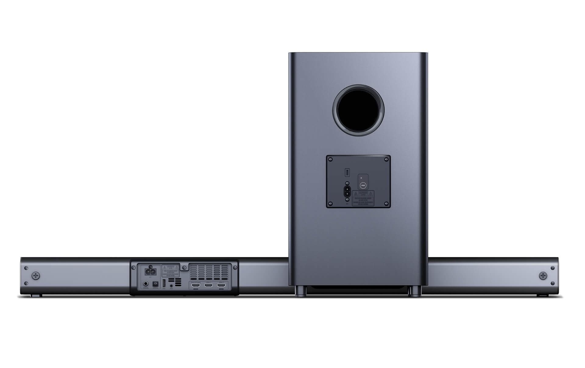 Sharp HT-SBW460 – Soundbar mit kabellosem Subwoofer – 3.1, 440 W, Bluetooth 4.2, Schwarz