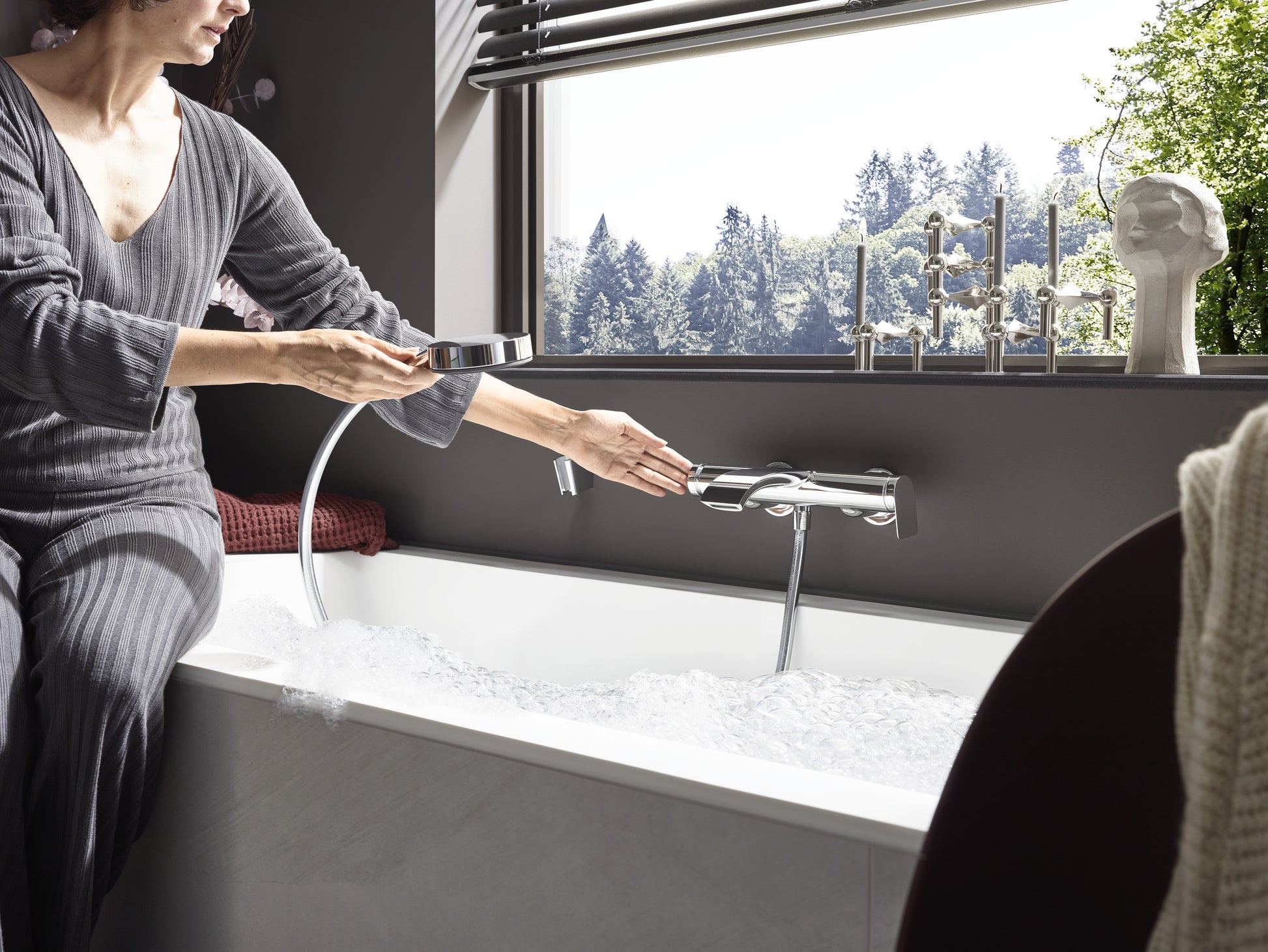 Hansgrohe Pulsify Select S Handbrause – 10,5×22,4 cm, Kunststoff, 3 Strahlarten, Chrom
