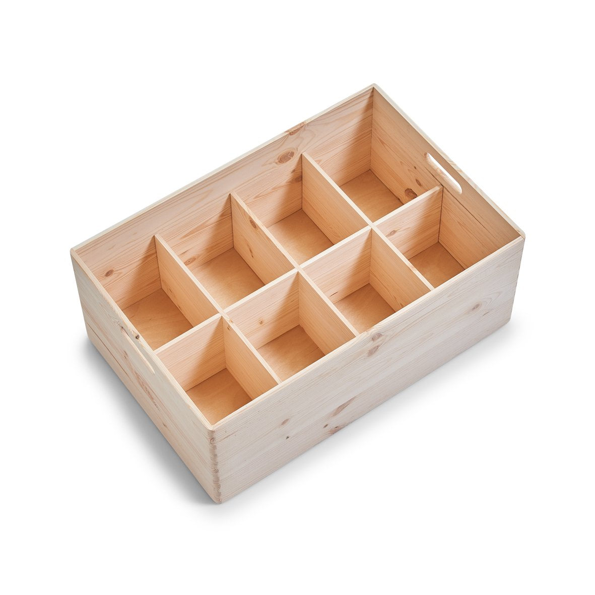 Zeller Present Aufbewahrungsbox ohne Deckel – Kiefernholz – Braun – mit Griff – 400 × 240 × 600 mm