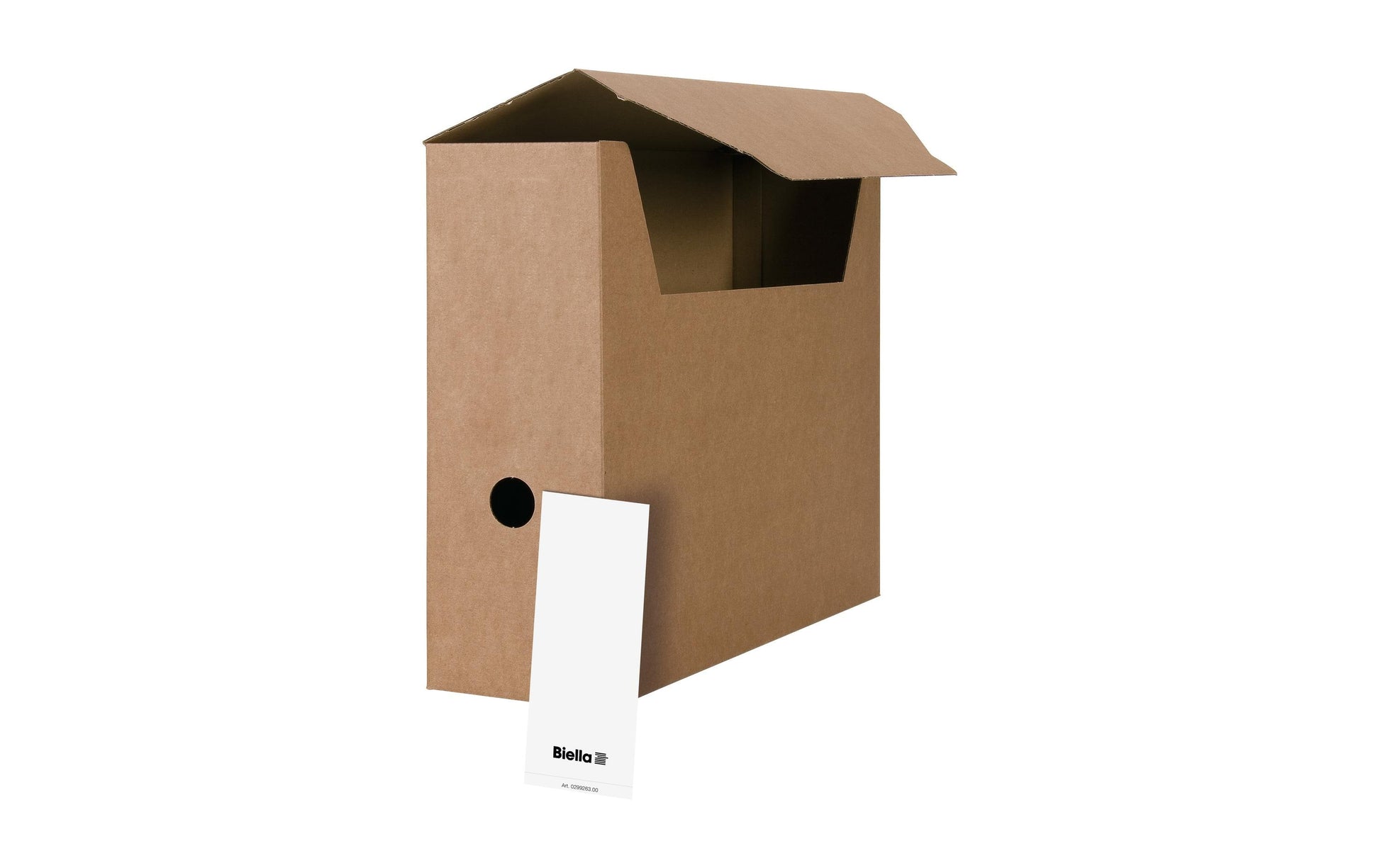 Biella Archivschachtel A4 – 278 × 323 × 100 mm, braun, Karton, 50er Pack