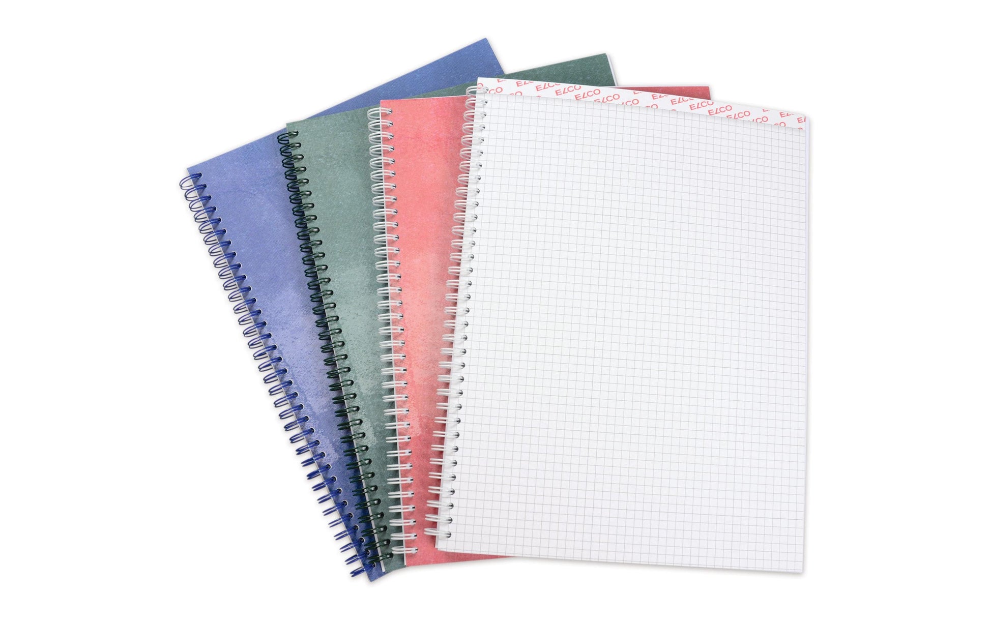 Elco Collegeblock, 80 Blatt, 4-fach gelocht, perforiert, 80 g/m² – Blau, für ELCO Notes-App, 2er-Pack