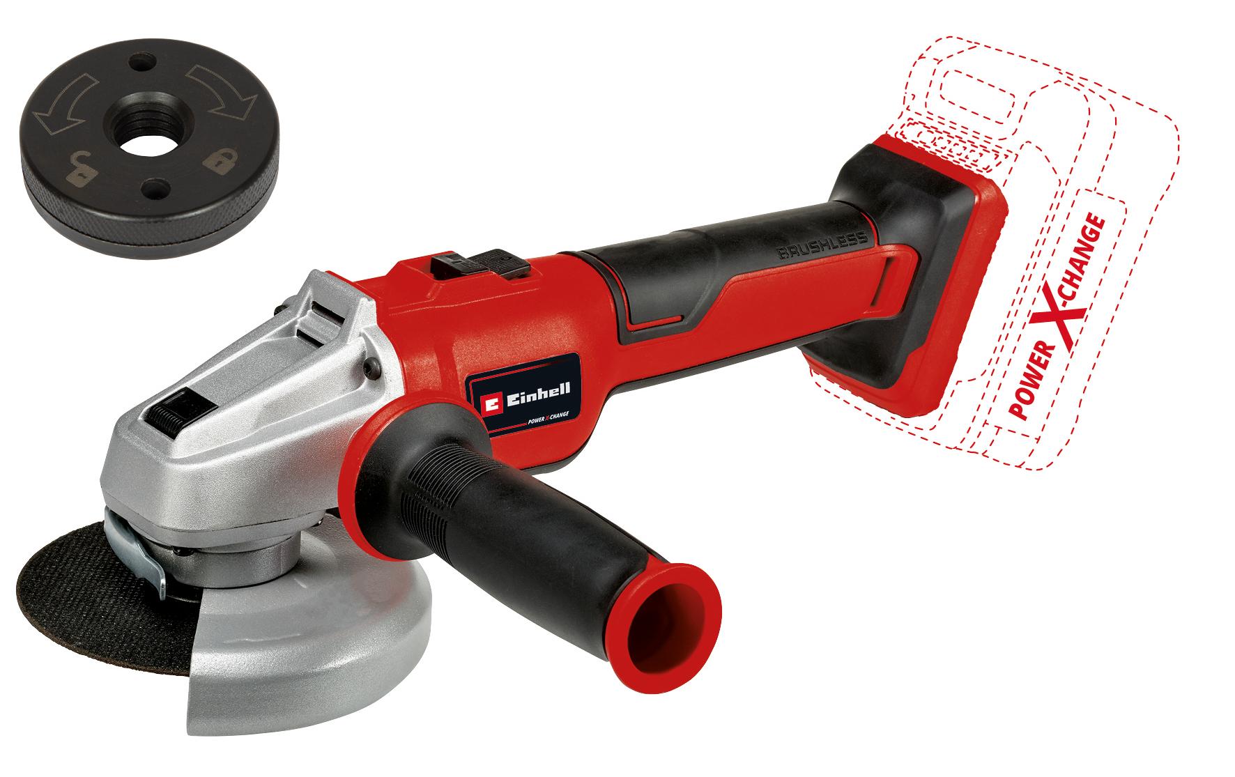 Einhell professional Einhell Winkelschleifer AXXIO 18/125 Q – 18 V (Power X-Change) – Ø 125 mm – Solo – Quick-Fix