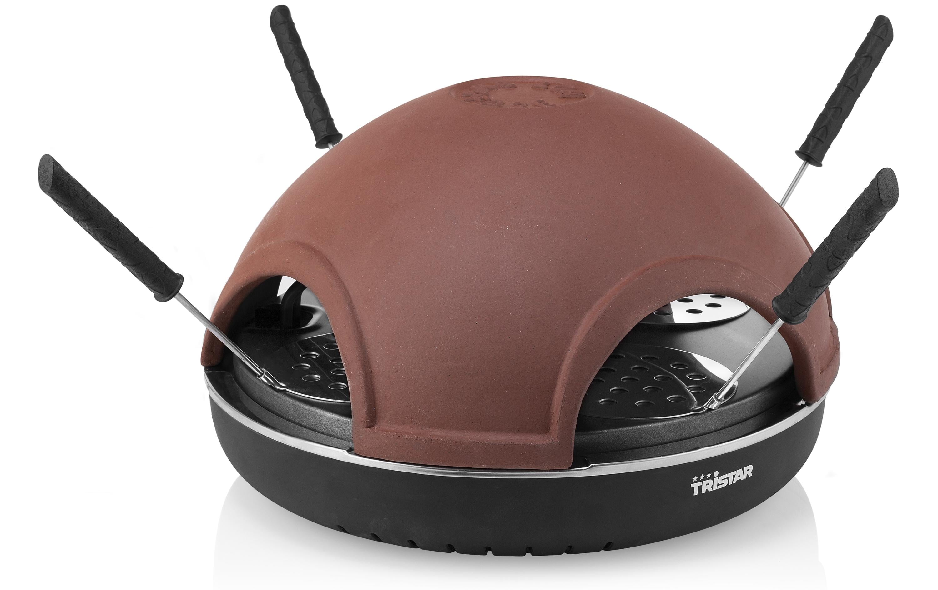 Tristar Pizzaofen Pizza Festa PZ-9154 – 4 Personen, Ø 38 cm, 900 W – Schwarz/Braun