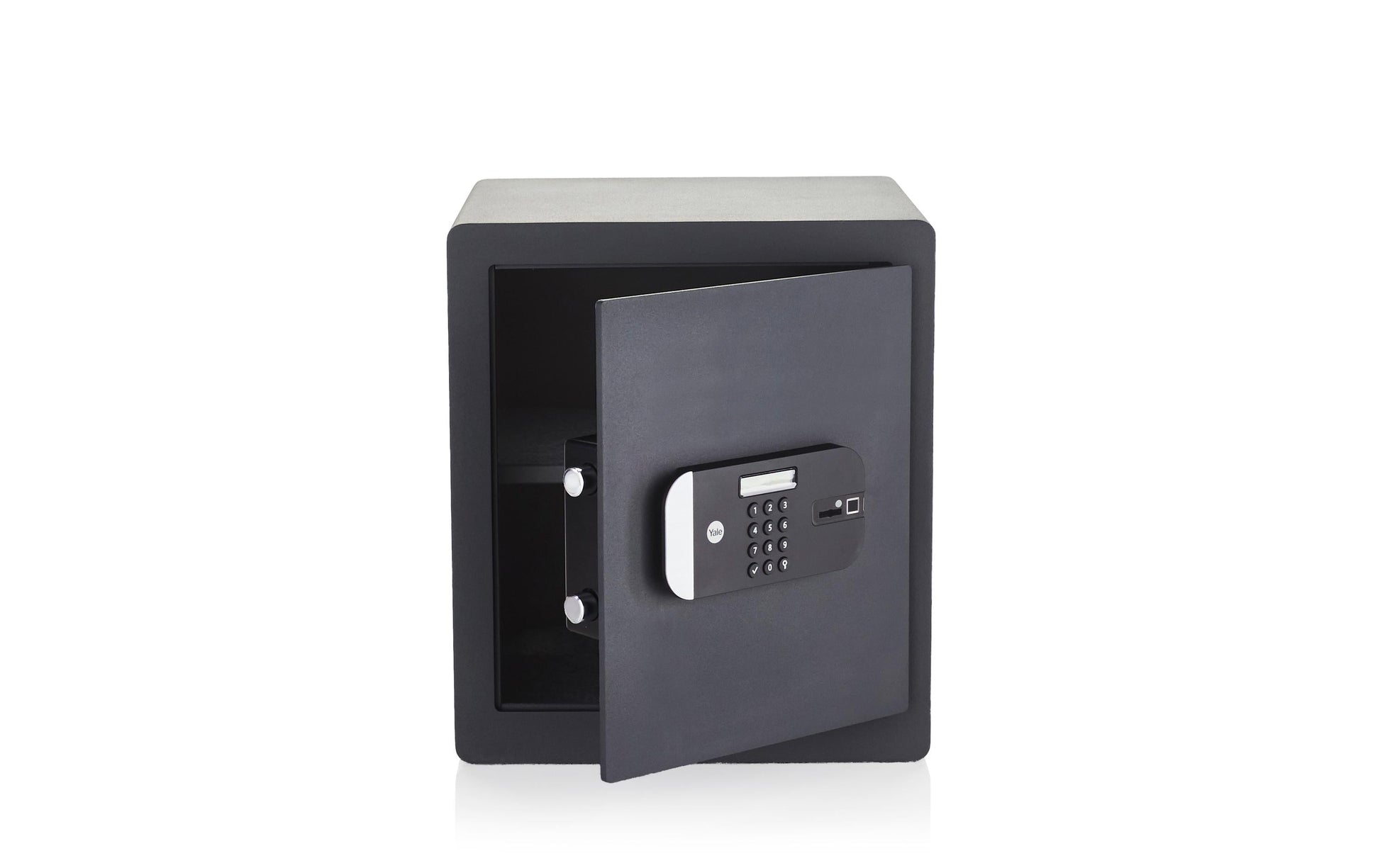Yale Tresor – mit Code und Fingerabdruck, Stahl, Schwarz, 350 × 340 × 400 mm