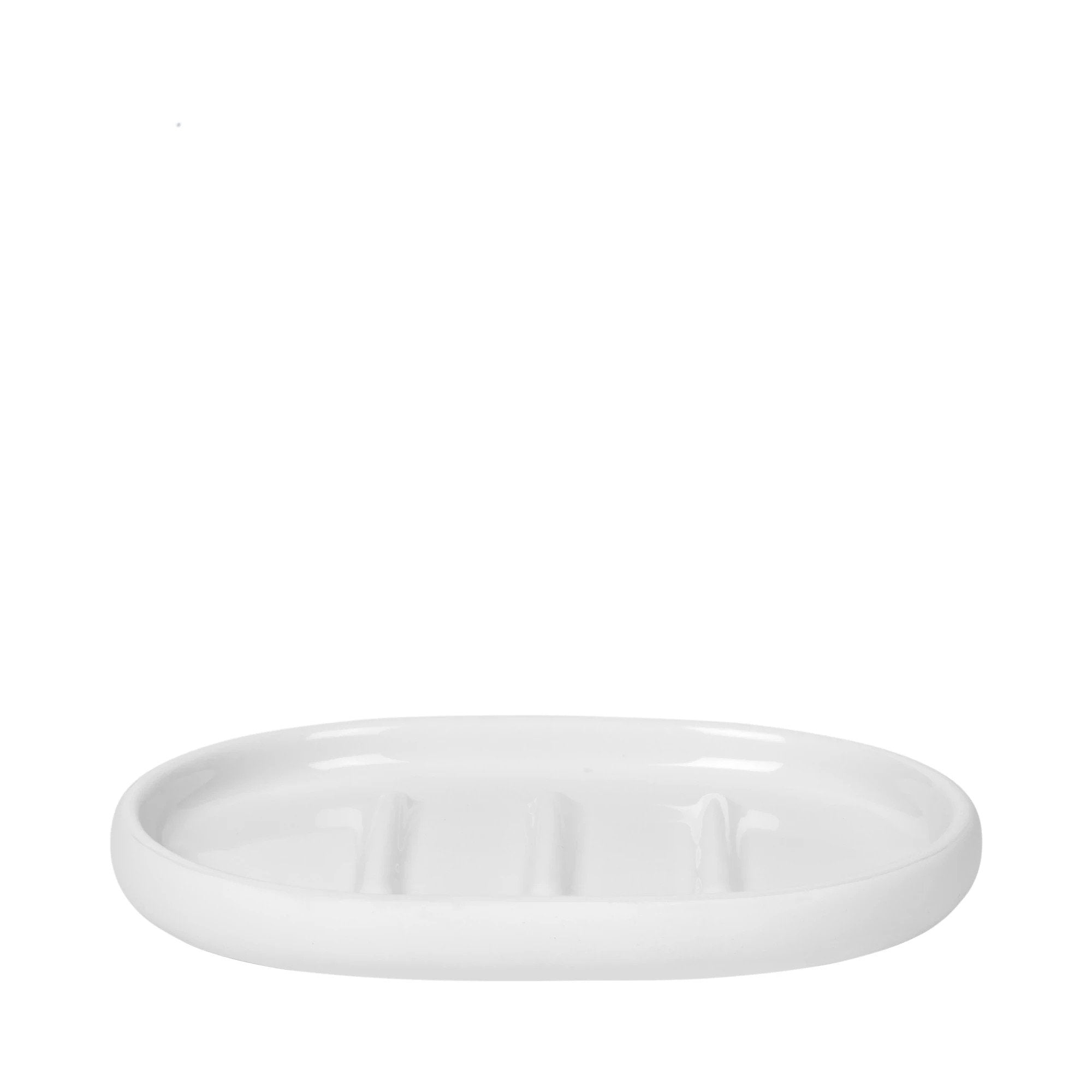 Blomus Seifenschale Sono – 10×13×1,8 cm, Keramik, freistehend, Weiss