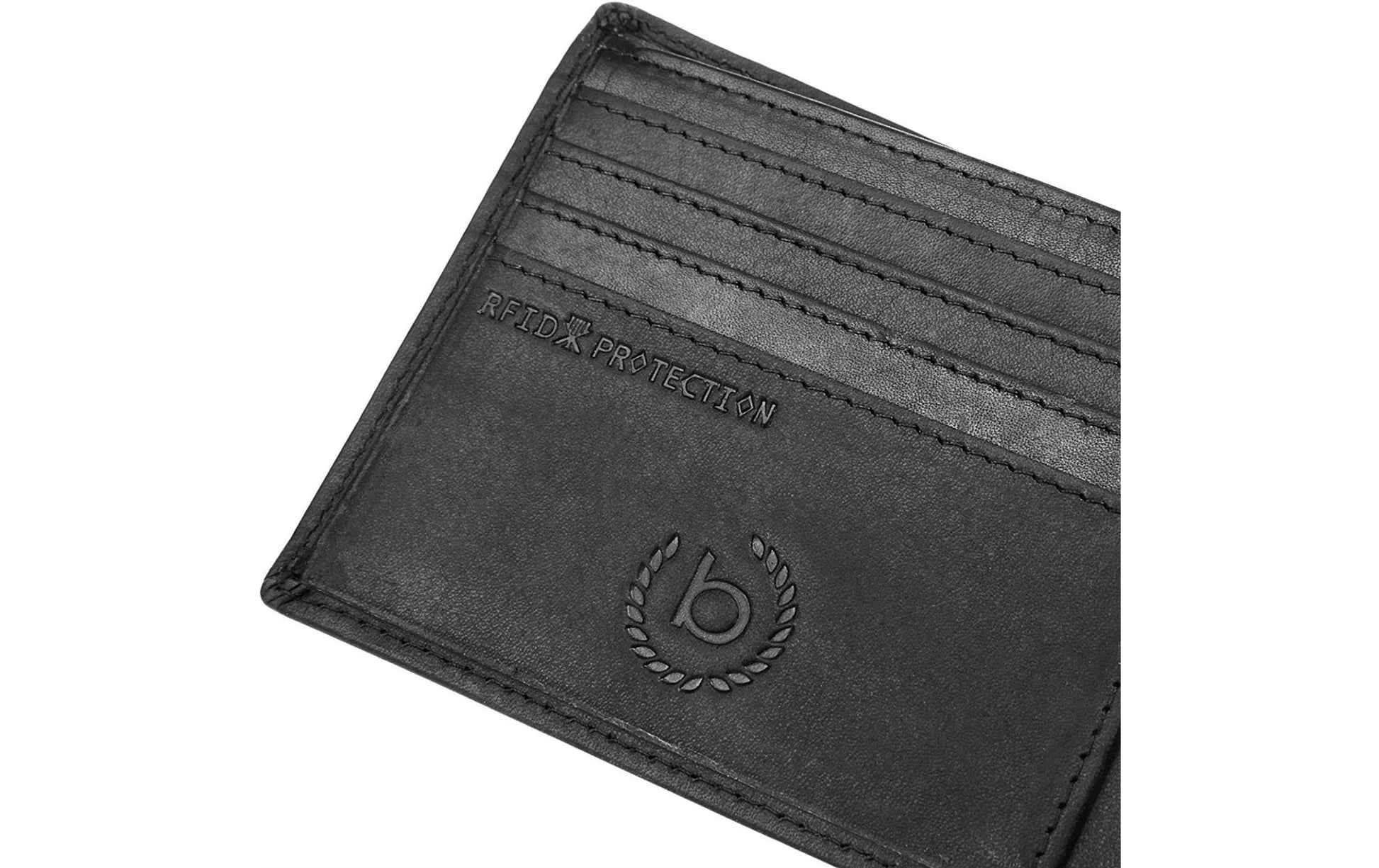 Bugatti cases Bugatti – Romano Scheintasche – RFID-Schutz, 4 Kartentaschen, Münzfach – 120×90×10 mm – Schwarz – 1 Stk.