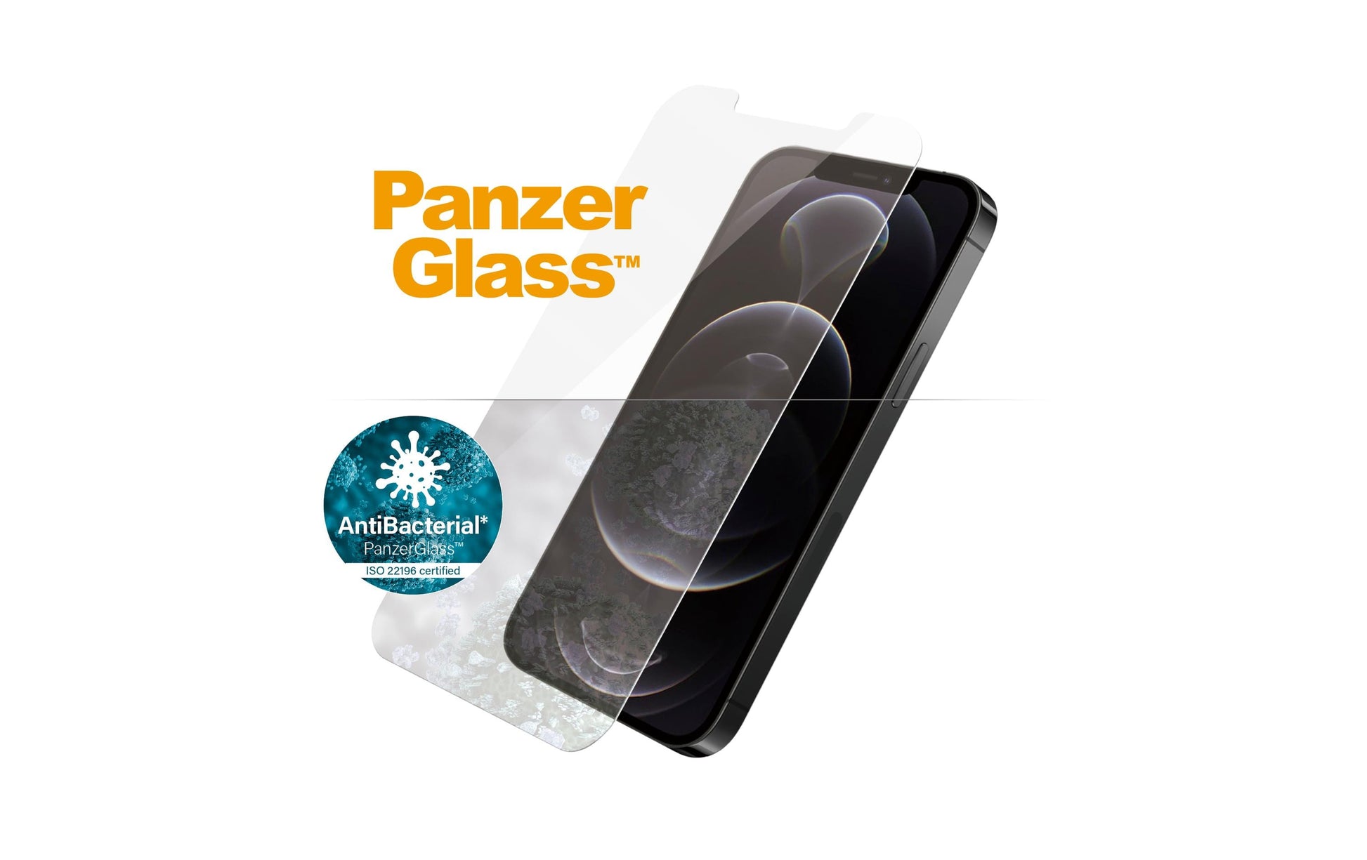 PanzerGlass Displayschutzglas – für Apple iPhone 12/12 Pro, Hartglas, Transparent